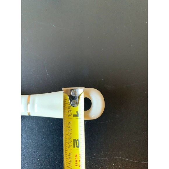 Vtg Harkerware Currier Ives Porcelain Ceramic Pie Server Homestead Sleigh Scene - Picture 9 of 9